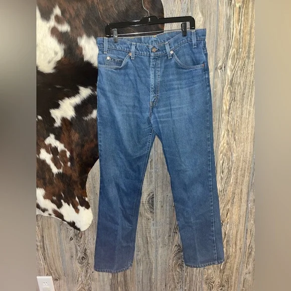 Orange Tab Levi’s size 36X32 vintage made in USA blue jeans 1960s - Picture 1 of 7